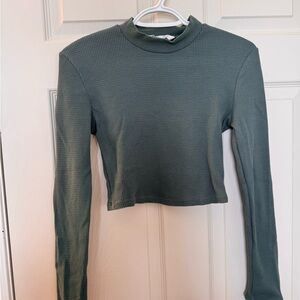 Bluenotes Sage Green Crop Top